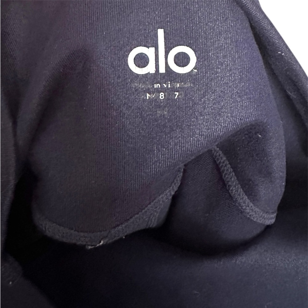 ALO Yoga Blue black and Gray Leggings Moisture-Wicking Comfort - Picture 6 of 8